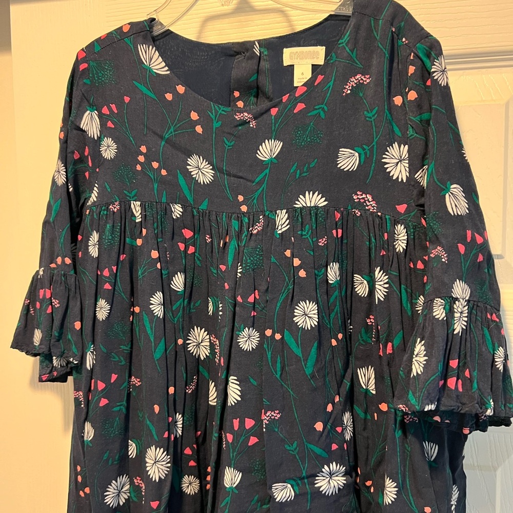 Gymboree, Floral Dress, Size 6 - Picture 2 of 4